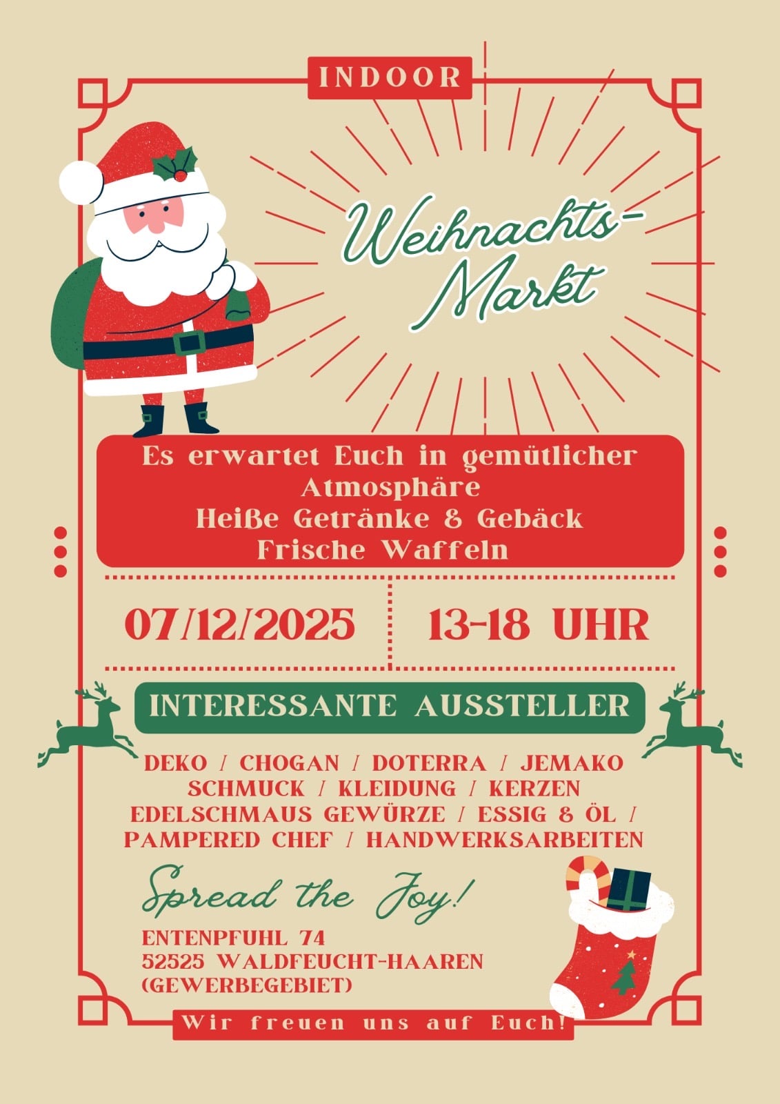 Indoor Weihnachtsmarkt Haaren