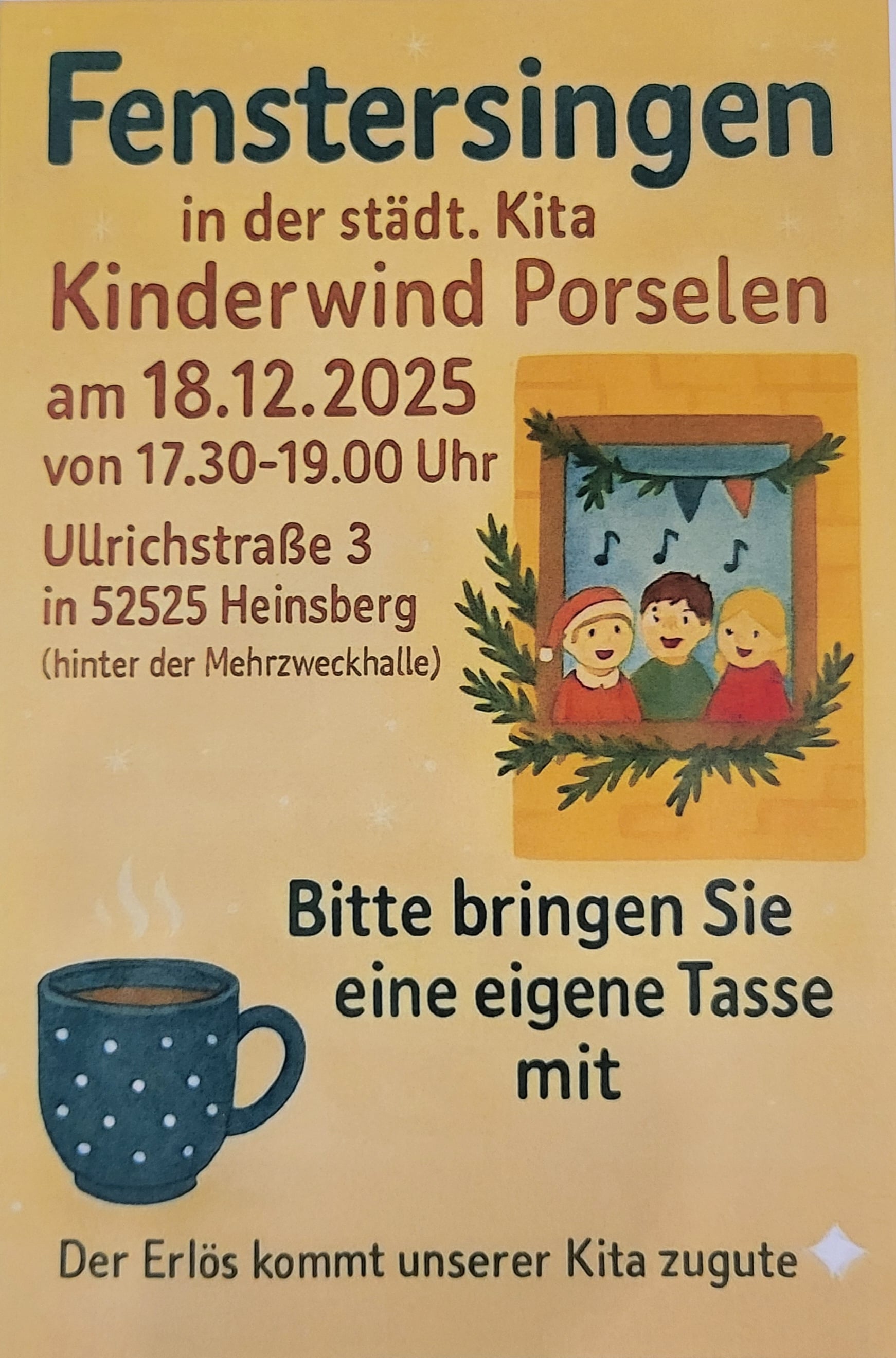 Fenstersingen der Kita Kinderwind