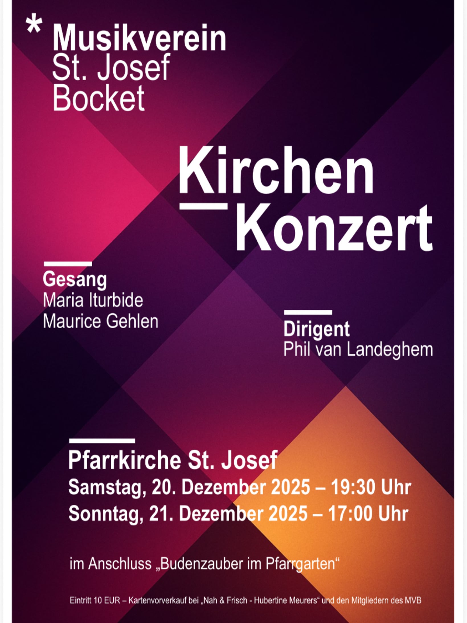 Kirchenkonzert des Musikverein Bocket