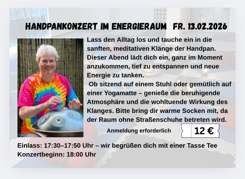 Handpankonzert im Energieraum