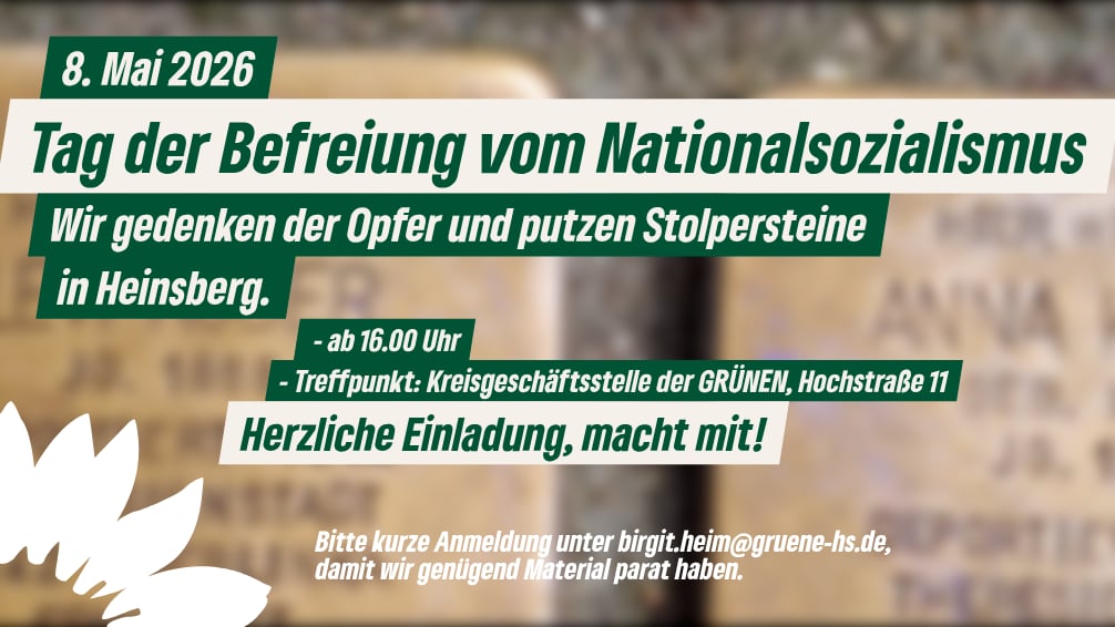 Tag der Befreiung vom Nationalsozialismus - wir putzen Stolpersteine in Heinsberg