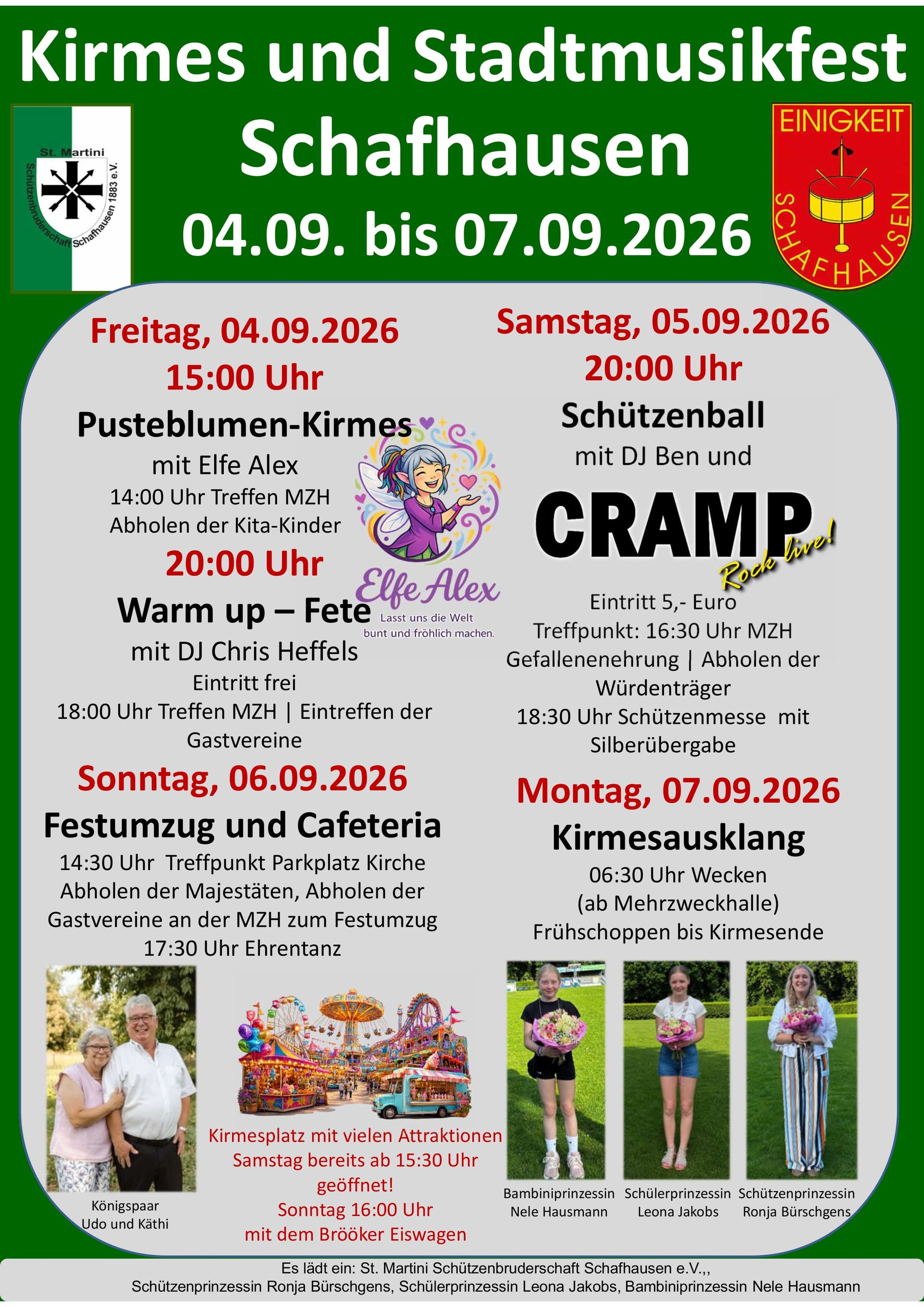 Kirmes und Stadtmusikfest in Schoppese