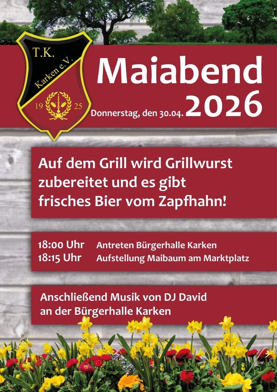 Traditioneller Maiabend Karken