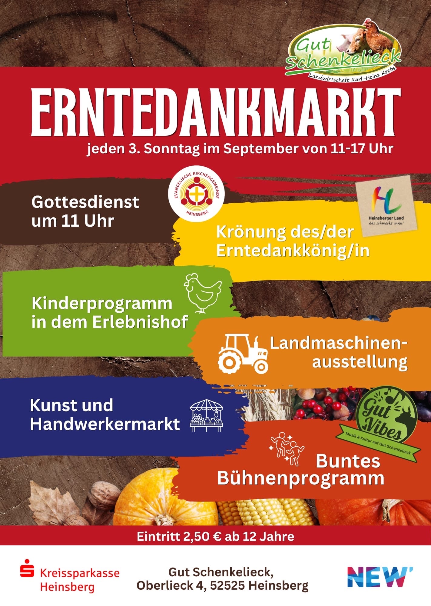 Erntedankmarkt auf Gut Schenkelieck