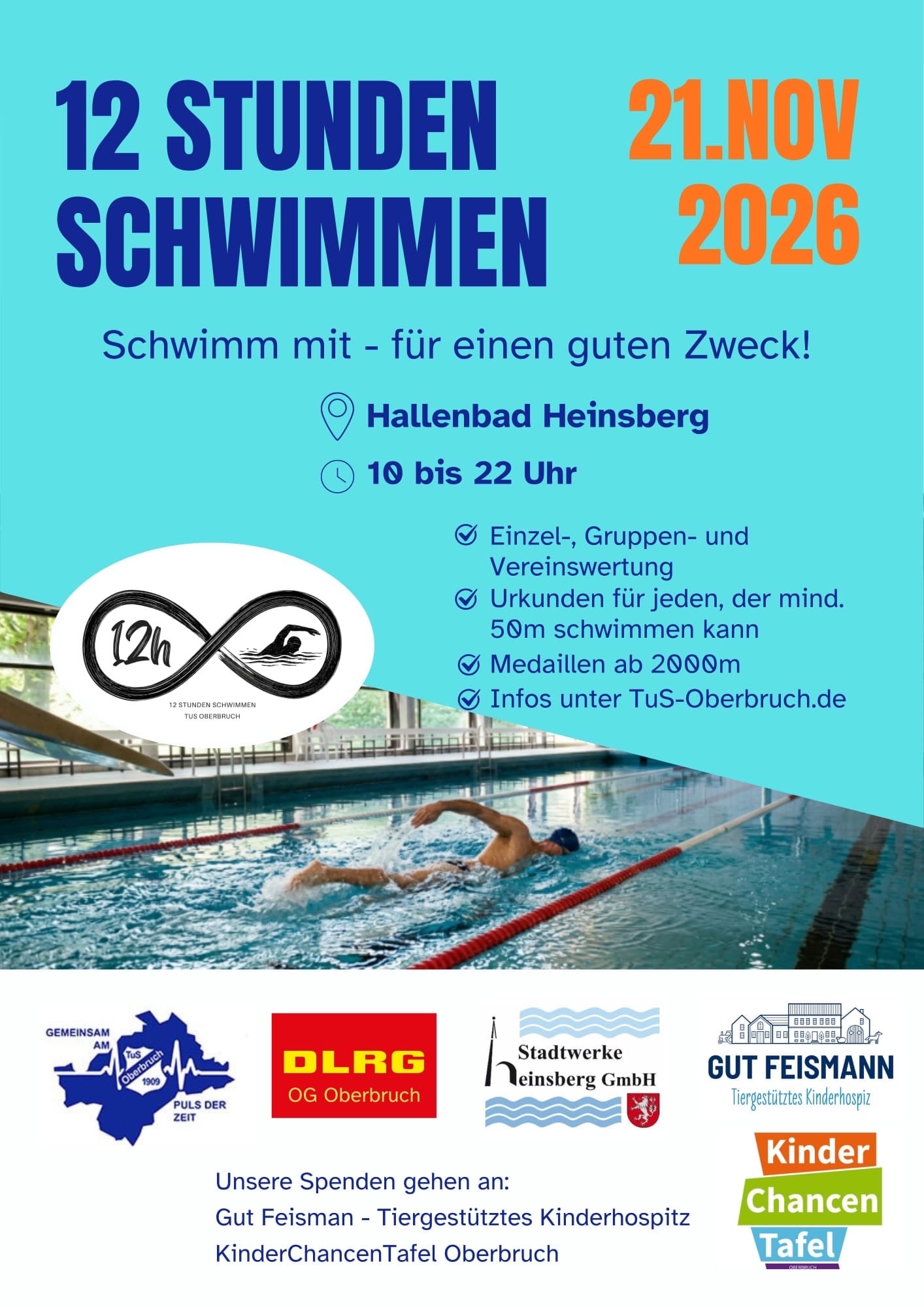 12-Stunden-Schwimmen in Heinsberg